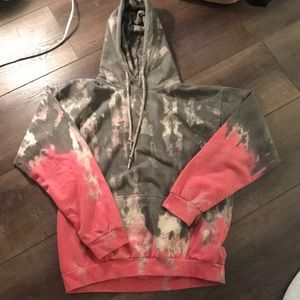 Asos New Girl Order Pink Beige Tie Dye Hoodie M